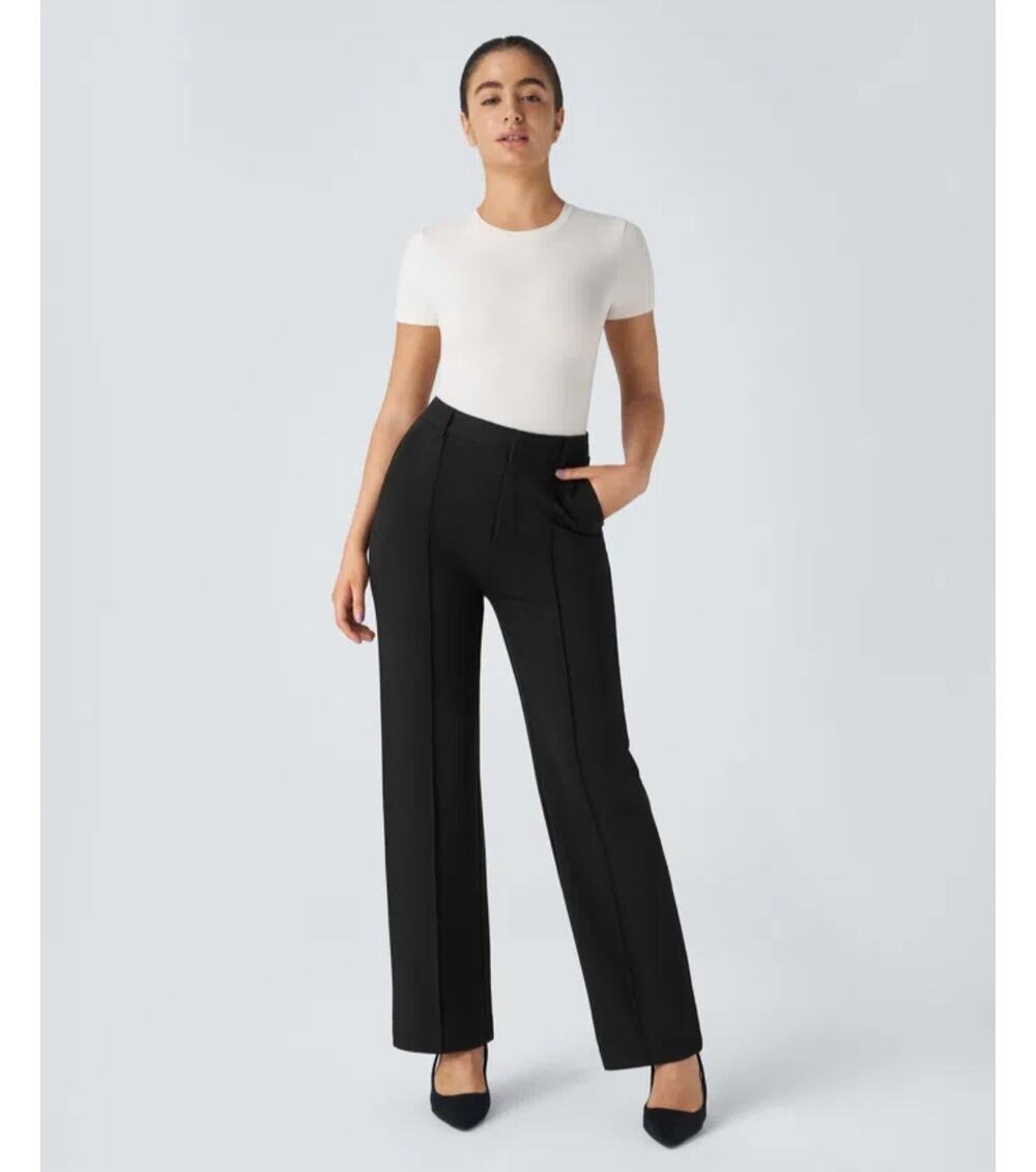 Halara Flex™ High Waisted Zipper Pocket Straight Leg Work Pants XL NWT